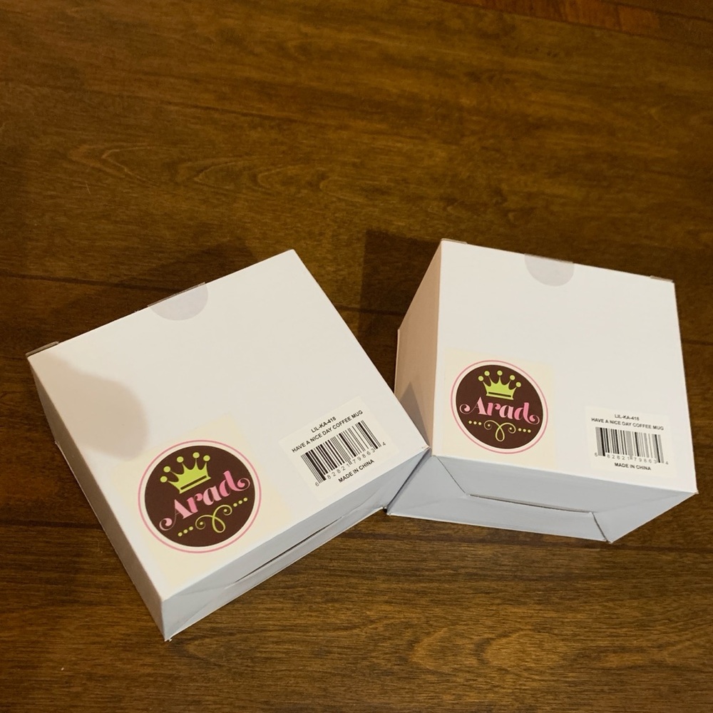 Hidden Have a Nice Day Message Novelty Mug 2 pk. - Picture 3 of 3